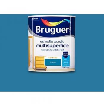 Bruguer Acrylic Multisuperficie Esmalte al agua Satinado Azul Turquesa 750 ml