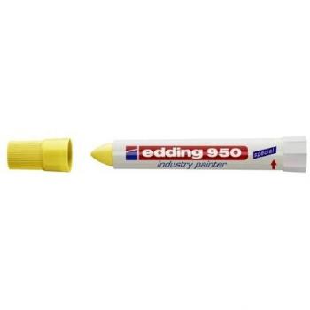 Edding 239191 - Marcador permanente de cera, color amarillo