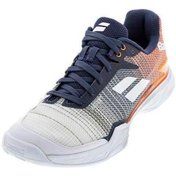 BABOLAT Jet Mach II Clay Men, Zapatillas de Tenis para Hombre, White/Pureed Pumpkin, 44 EU
