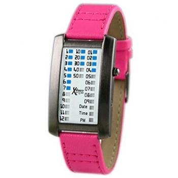 Xtress Reloj Binario para Hombre de Cuarzo con Correa en Cuero XDA1030F