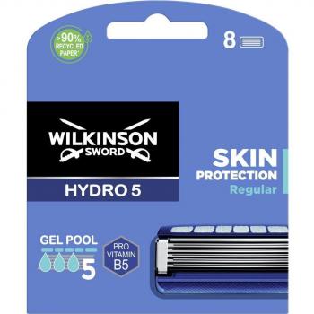 Wilkinson Sword Hydro 5 Skin Protection Regular Recambio de Cuchillas de Afeitar para Hombre, Pack de 8