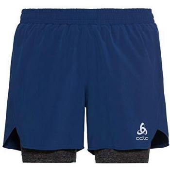Odlo 2-in-1-Shorts Millennium Pro Pantalones Cortos para Hombre, Negro, Small