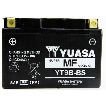 Batería Yuasa YT9B AGM 12V 8Ah para motocicletas