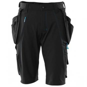 Shorts de Trabajo Mascot Advanced 17149 con Bolsillos Colgantes, Talla C42, Color Negro