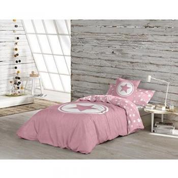COOL KIDS Funda nórdica Reversible Ivet Rosa Cama 105 cm