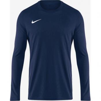Nike Camiseta de Manga Larga Dri-Fit Park VII, características: tejido Dri-FIT que ayuda a mantener la transpirabilidad y comodidad, corte clásico para un ajuste relajado, mangas largas para mayor cobertura, diseño en color