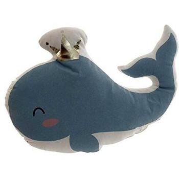 Item International Cojín Ballena Lona 41x29cm, Multicolor