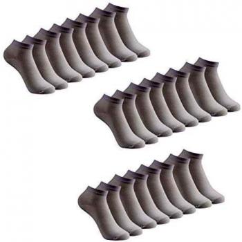 Caudblor 12 Pares No Show calcetines de corte bajo para hombres y mujeres, BLANCO/Mujer
