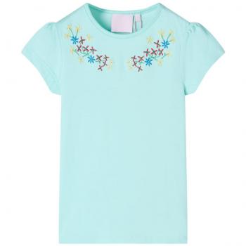 Camiseta infantil aguamarina claro 92