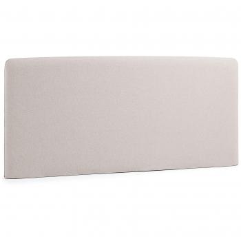 Kave Home - Cabecero Dyla Beige 168 x 76 cm de Madera y Espuma de Poliuretano tapizado en Tela Antimanchas para Cama de 150 cm