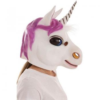 Máscara de Unicornio Blanco
