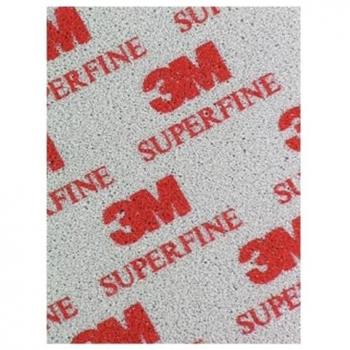 Papel de lija 3M 3810 superfino, tamaño 140x115x5 mm, tipo esponja pulidora con una cara