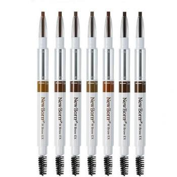 SANA New Born 3-in-1 Eyebrow Pencil - B7 Maroon Brown