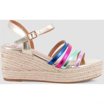TOPACIO Sandalias de cuña de mujer con diseño multicolor y puntera redonda - ¡Ideal para lucir en cualquier ocasión!