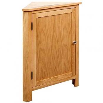 Solid Oak Wood Corner Cabinet 23.2x17.7x31.5
