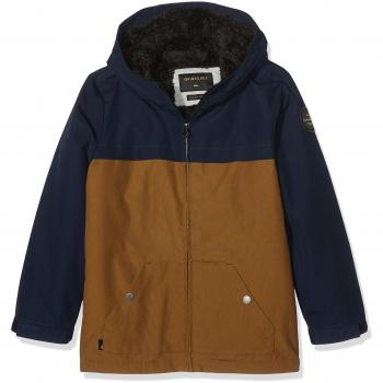Quiksilver Wanna Dwr Youth Chaqueta Resistente Al Agua con Capucha, Niños, Azul