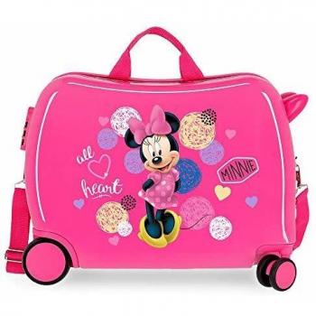Disney Love Minnie Maleta Infantil Rosa 50x38x20 cms Rígida ABS Cierre combinación 34L 2,3Kgs 4 Ruedas Equipaje de Mano