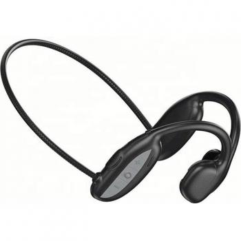 Auriculares Inalámbricos de Conducción Ósea AS6, Cascos Deportivos Impermeables IPX4 con Micrófono y Soporte para Tarjeta de Memoria TF