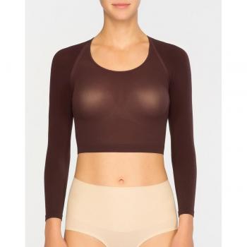 SPANX para mujer. Camiseta Interior Básica de Punto Semitransparente