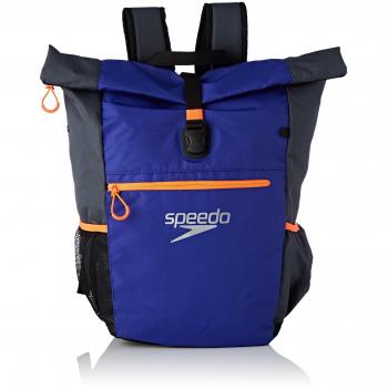 Speedo Team III+ Mochila, Unisex Adulto, Gris óxido/Azul Ultramar, Talla Única