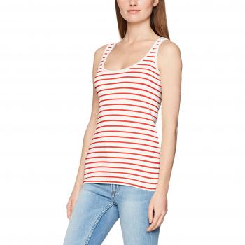 edc by ESPRIT 047cc1k054, Camiseta sin Mangas para Mujer, Rojo