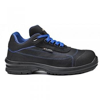 Base Protection, PULSAR Calzado de Seguridad para Hombres y Mujeres, Negro y Azul, Talla 46