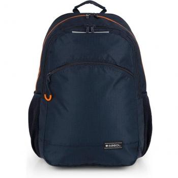 Mochila Escolar Adaptable a Carro Gabol Sprint en Azul Oscuro, Resistente al Agua