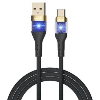 Cable USB-A a Tipo C 3A 100 cm Trenzado con LED - Carga Rápida y Transferencia de Datos