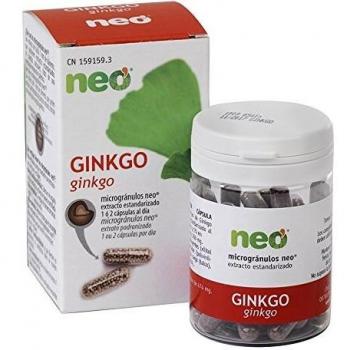 NEO | Extracto de Hojas de Ginkgo 200 mg | 45 Cápsulas Naturales | Para Potenciar y Mejorar la Memoria | Libre de Alérgenos y GMO | Tomar de 1 a 2 Cápsulas a Día | Liberación Rápida