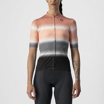 Maillot Castelli Dolce de Manga Corta Rosa Claro y Negro para Mujer - XL