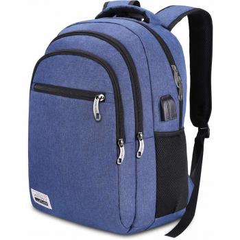 YAMTION Mochila Escolar Juvenil,Mochila para portátil con Puerto de Carga USB