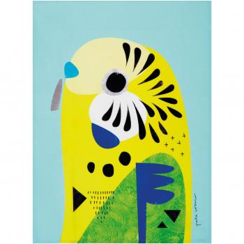 Paño de Cocina con Diseño de Loro - Turquesa