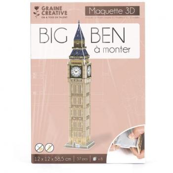 Puzzle 3D Maqueta Big Ben - 57 Piezas - A Partir de 8 Años