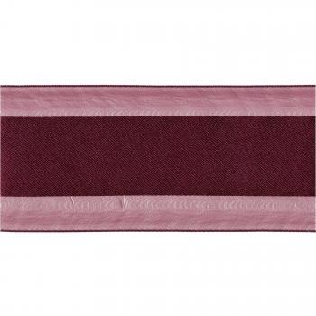 May Arts cinta SHEER con centro de satén 21/5,08 cm x 25 Yd. Burdeos, acrílico, multicolor