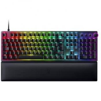 Teclado Gaming Razer Huntsman V2 con Switch Morado, Teclas Multimedia y Reposapalmas - Negro (Versión Española)