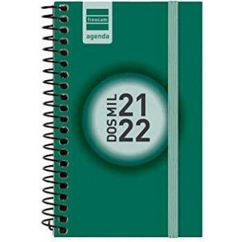Finocam - Agenda Espir Color 2021 2022 E3 - 79x127 Semana Vista Apaisada Verde Español