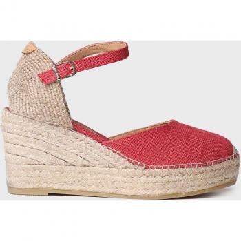 Alpargatas de mujer LAIA-NT con diseño de tejido y detalle de hebilla