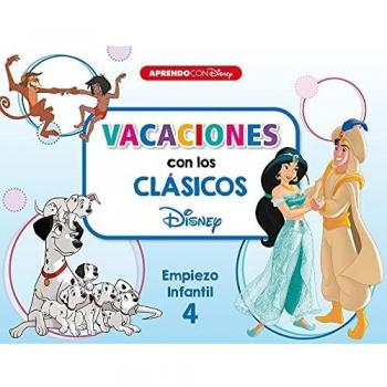 Vacaciones con los clásicos Disney. Empiezo infantil 4: 101 Dálmatas, El libro de la selva y Aladdin