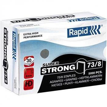 Grapas Rapid Super Strong 73/8 Galvanizadas, Caja de 5000 Unidades