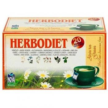 Novadiet Infusión Herbodiet Alivio Gases - 1 Paquete De 20 Filtros