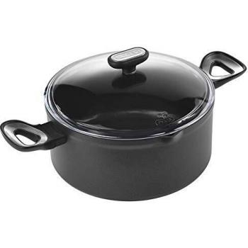 Cacerola Pyrex Origin 24cm - Aluminio Estampado, Apta para Inducción y Vitrocerámica, 3 Capas Antiadherentes, Asas Baquelita Soft Touch, Garantía de