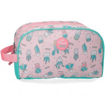 MOVOM Cactus Neceser de viaje, 26 cm, 4.99 litros, Rosa