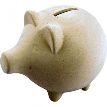 Hucha de Cerdito, 11 cm de altura, 14 cm de largo, 10 unidades