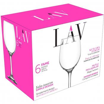SET 6 COPAS VINO 300CC FAME HIGH