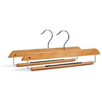 Fill Rellene Percha 0590D Madera con Deslizamiento, Set 2 Piezas, 38 cm