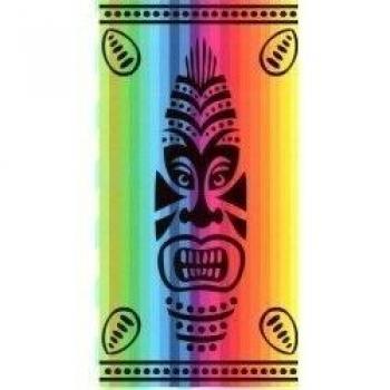 (409B) Toalla Playa Exclusiva Totem 170 X 90 CM 100% Algodon Egipcio Secado Ultra-RAPIDO Y Pack Calcetines Marca REGALITOSTV