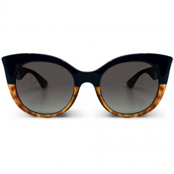 Messy Weekend THELMA Blue Tortoise Green Women’s Sunglasses Blue Size 54