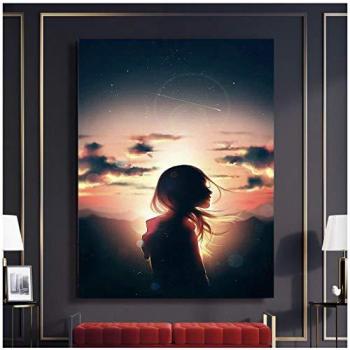 Reloj de Hombre Timberland Modelo TDIGB0064503 y Póster Nórdico Moderno de Niña al Atardecer en HD, 61 x 81 cm, sin Marco