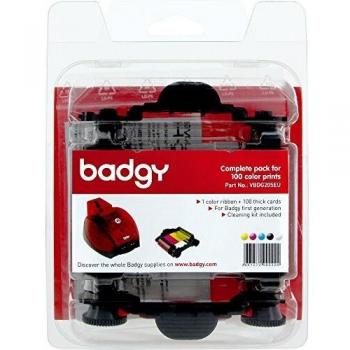 Evolis Supply Pack 100P f Badgy Printer cinta para impresora 100 páginas - Cinta de impresoras matriciales
