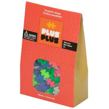 Plus-Plus Neon 300 piezas - Set de construcción creativa para niños